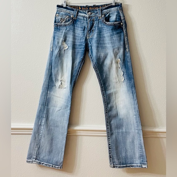 SOLD****EUC Men’s Rock Revival Chester Relaxed Straight Jeans - Picture 5 of 11